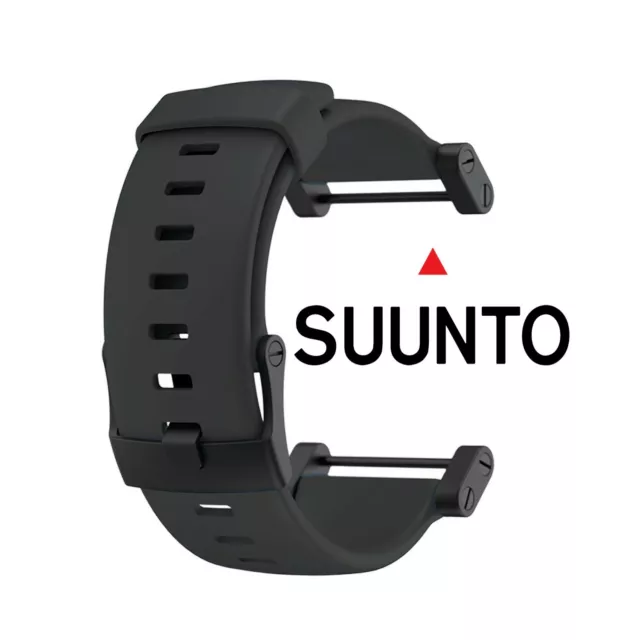 New 24mm SUUNTO Core Rubber Strap Black Diver Watch Band PVD Adapter Set x1 R