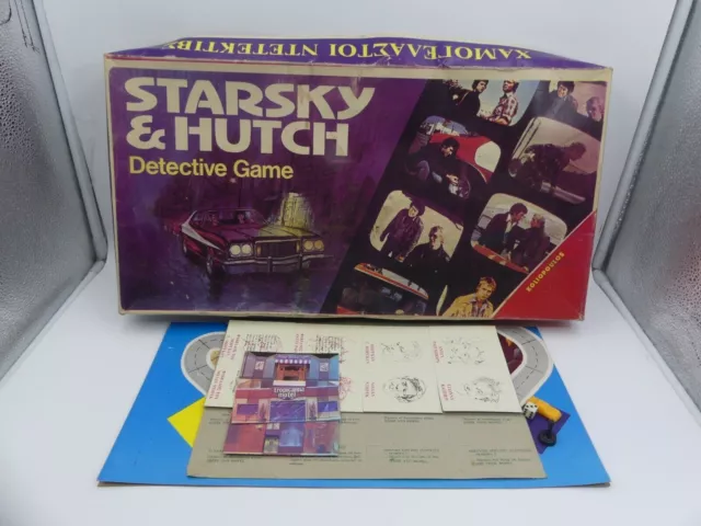 VINTAGE 70s GREEK DETECTIVE BOARD GAME STARSKY & HUTCH KOLIOPOULOS 100% COMLPETE