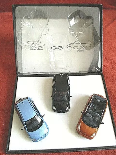 NOREV CITROËN COFFRET DE 3 AUTOS C2/ C3/ C3 PLURIEL NEUF BOITE 1/43 ème