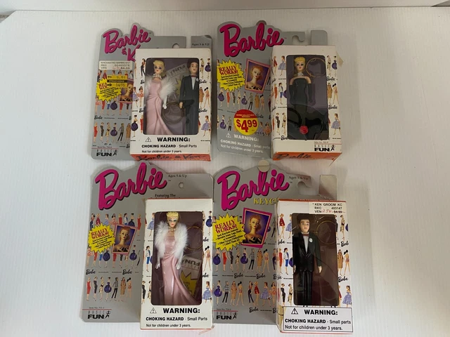 Barbie Lot of 4 Basic Fun Keychains Mattel Vintage Barbie Lot of 4 Basic Fun Keychains Mattel Vintage