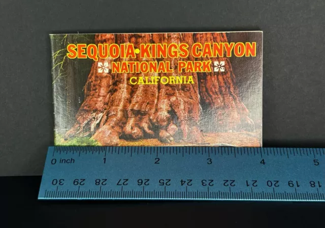 Vintage Souvenir Mini Book Sequoia & Kings Canyon National Parks EUC