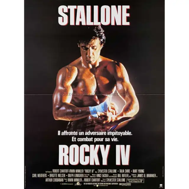 ROCKY 4 Affiche de cinéma  - 40x54 cm. - 1985 - Sylvester Stallone, Sylvester St