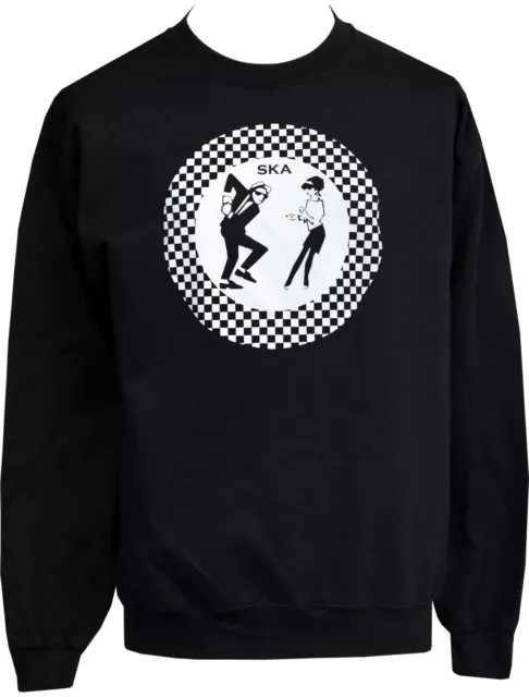 Unisex Ska Sweatshirt Two Tone Rocksteady Oi Mod Reggae R & B Checker