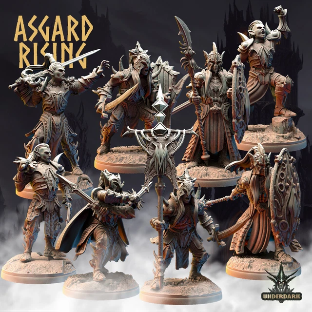 Dark Elf Warriors  - Dnd Warhammer, Age of Sigmar, Kings of War, Fantasy, RR
