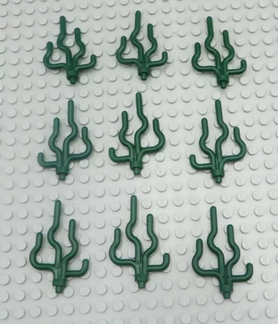 *NEW* Lego Tree Trunk Seaweed Dark Green Forest Gardens - 9 pieces