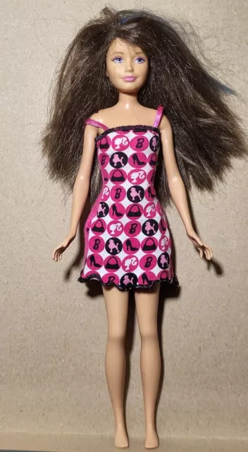 Barbie Skipper Stacie Doll Lite blue Streak Hair Brunette Teen Sister C268