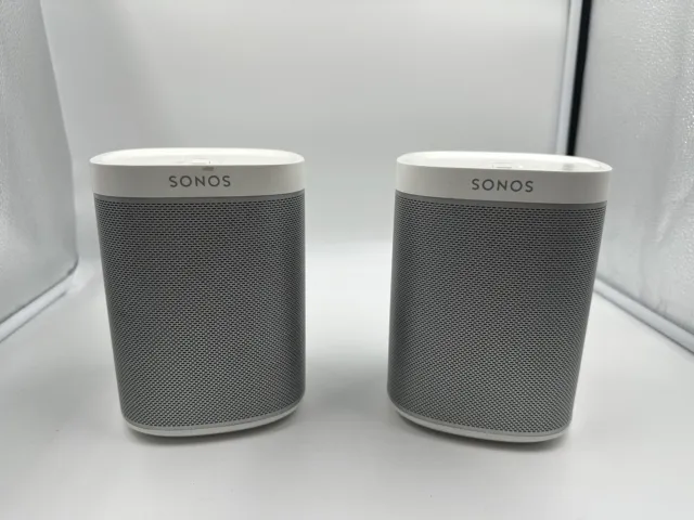 2 X Sonos Play 1  Wireless Speaker White Wifi Gen 1 PAIR