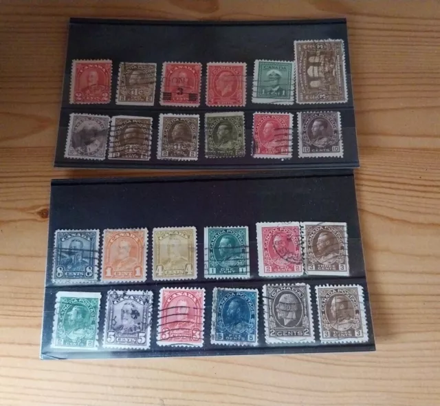Canada OLD Stamps Collection AS PICS Bx2