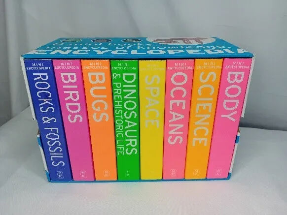 Mini Encyclopaedia Box Set for Kids - Birds, Bugs, Dinosaurs, Science, Space