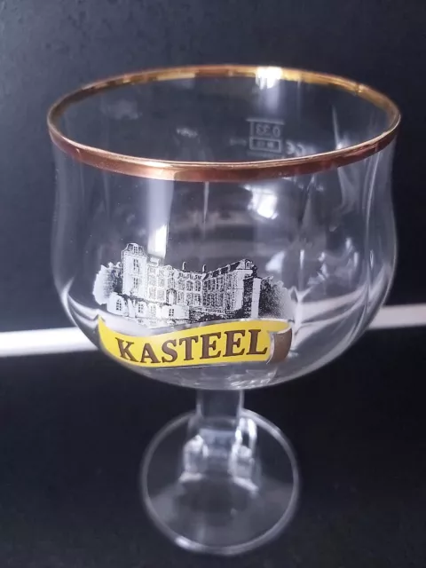 KASTEEL verre à biere belge 33cl TBE