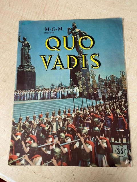 Quo Vadis Program Book 1951 Robert Taylor, Deborah Kerr, Peter Ustinov