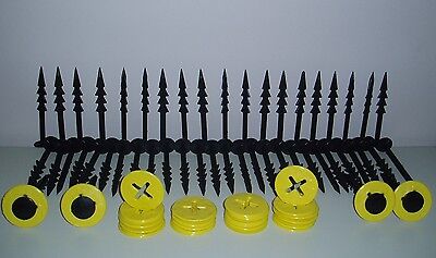 Set Of 50 Ground Cover/Fleece/Mulch Weed Membrane Fixing Pegs With Washers
