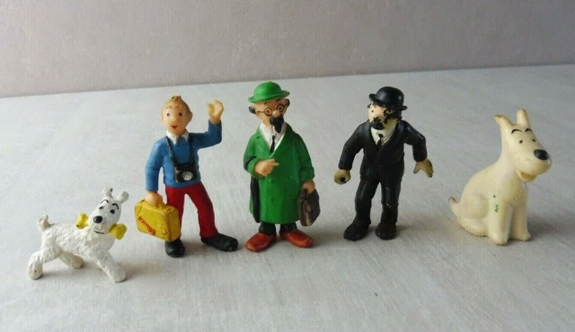 TINTIN & Milou - LOT DE 6 FIGURINES SERIE COMPLETE - Le Secret de La Licorne