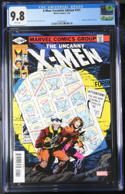 X-Men #141 Facsimile Edition CGC 9.8 Reprints 1981 Classic Cover Marvel 2023