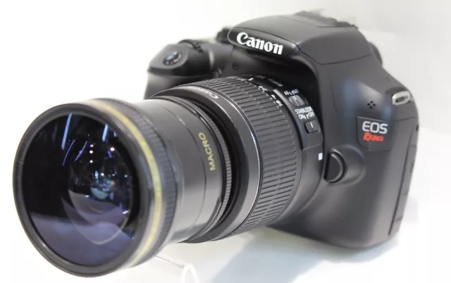 New Super Ultra Wide Angle Macro Fisheye Lens For Canon EOS Digital Rebel Camera