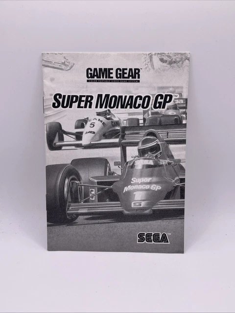 Jeu Sega Game Gear Super Monaco GP - Rétro Gaming Vintage En Bon état