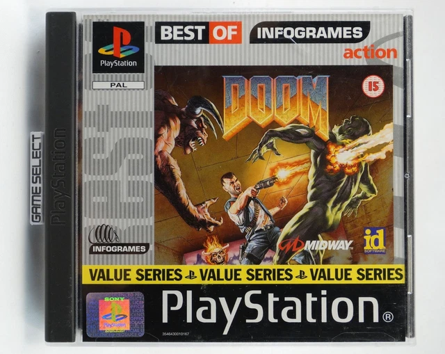 Doom Value Series Sur PS1 - Complet PAL FR, Sony PlayStation 1, état Correct