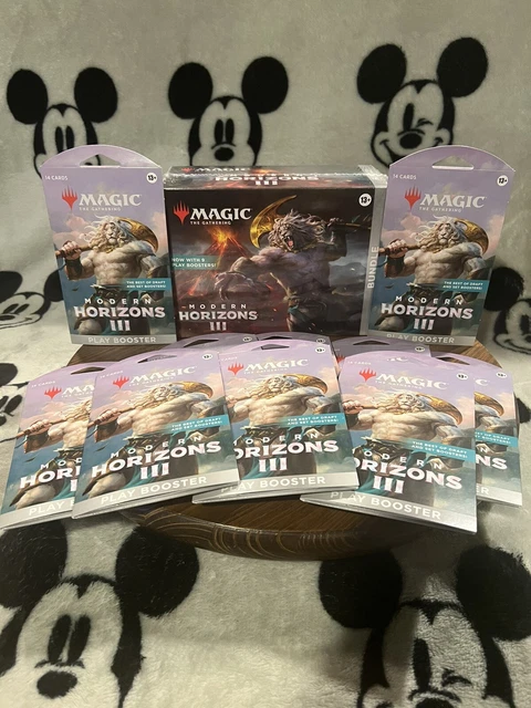 Magic: The Gathering Bundle Horizons Du Modern 3 - 9 Boosters De Jeu, 30 Terrains & Accessoires Exclusifs - Version Anglaise
