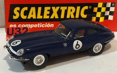 Altaya Scalextric Scx Spain Altaya Auto Mitiche Jaguar E Type #12 Met Blu Limit Ed. 