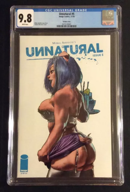 UNNATURAL #5 Comic Book CGC 9.8 Liberatore SEXY VARIANT Cover Mirka Andolfo 2018