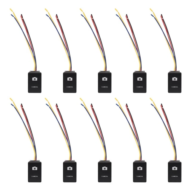 10pcs 33X22mm 12V Blue LED Illuminated Switches On/Off for LandcruiJ2O4