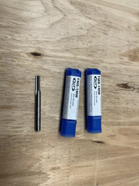 M8 x 1.00 3 FL Thread Mill SOLID CARBIDE 1/4” Shank OSG #TM8-1MM Lot of 2 new