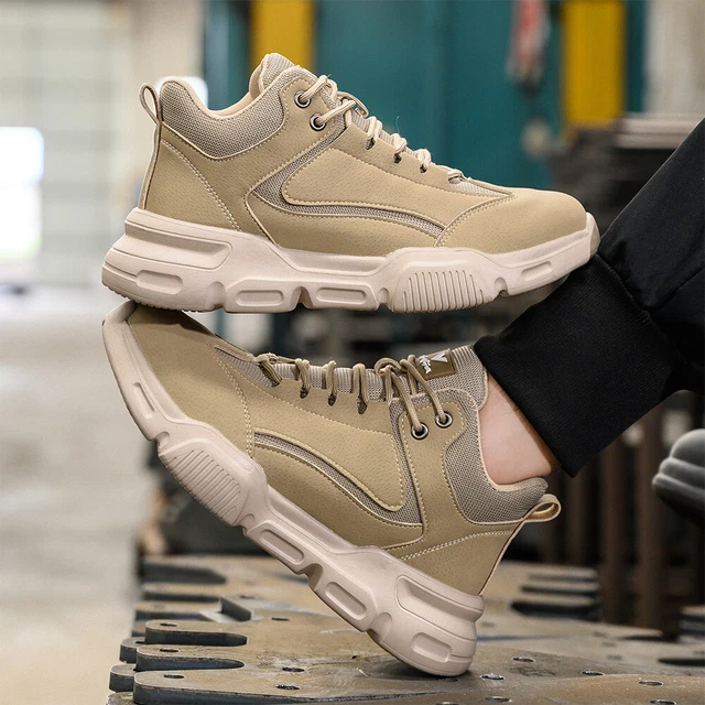 STEEL TOE BOOTS Lightweight Work Boots Slip Resistant Safety Boots for