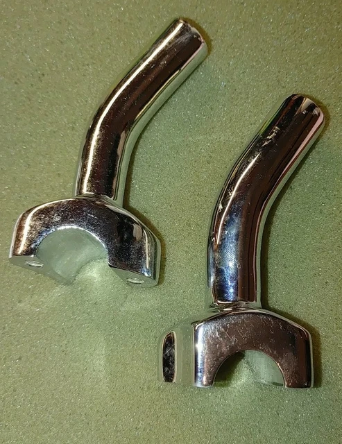 HARLEY DAVIDSON 4” Chrome Curved Handlebar Risers EUR 8,58 - PicClick FR