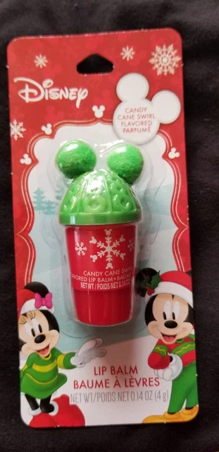 Disney Minnie and Mickey Holiday ~ CANDY CANE SWIRL Flavored Lip Balm ~ Sealed