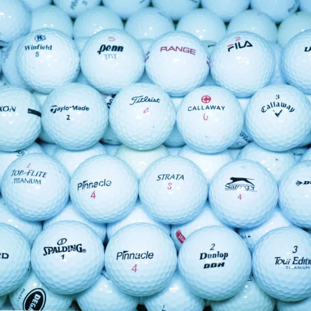 5-100 Premium Mixed Used White Golf Balls Grade B cheap Practice Balls for sale