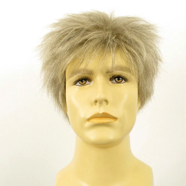 Perruque Homme 100% Cheveux Naturels Gris Poivre Et Sel - Modèle Franck 44 - Bonnet Moyen