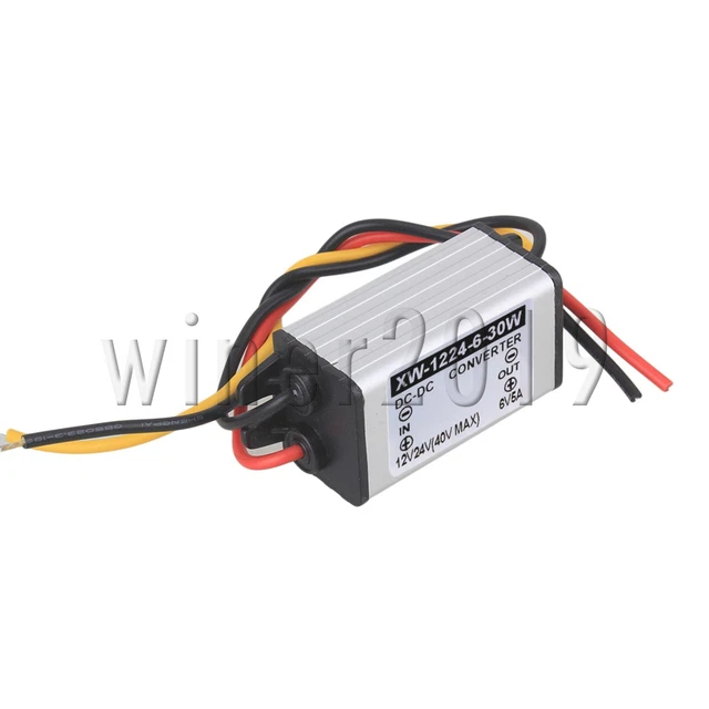 DC 12V24V to 6V  5A  30W  Power Supply Adapter Converter Transformer 1.69 Inch