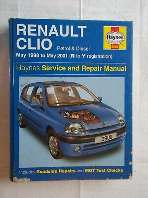 Renault Clio Repair Manual Haynes Manual Workshop Service Manual  1998-2001 3906 
