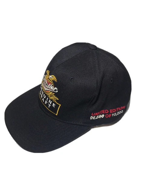 HTF Vintage Yupoong MILLER GENUINE DRAFT Flexfit Limited Edition Cap Hat Beer