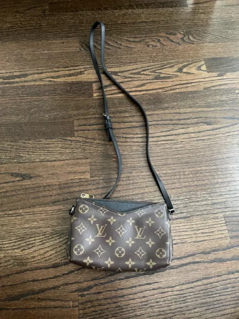 Small Louis Vuitton Cross-Body Clutch with Black Trim