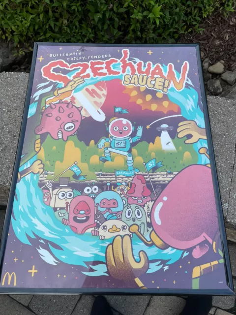 McDonalds "Szechuan Sauce" Large Poster #0610/1000 Limited Edition