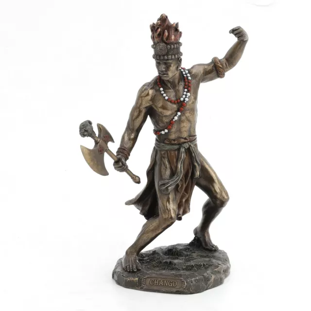 African God of Lightning and War Chango Shango Statue Voodoo Santeria