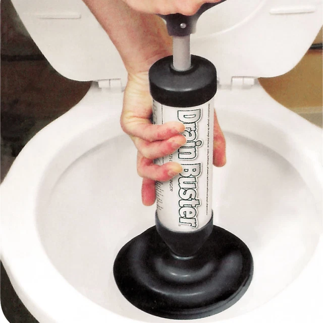 2X Abflussentriegeler Kolben Saug WC Küche Spüle Dusche Rohr Verstopfung Sanitär