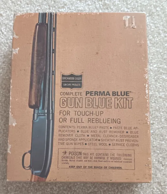 Vintage 1971 Birchwood Casey Complete Perma Blue Gun Blue Kit