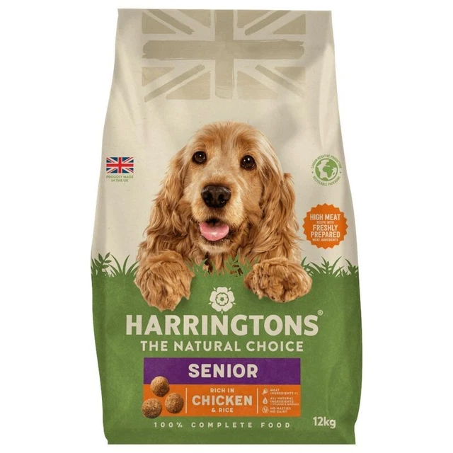 Harringtons Senior 7+ Dry Dog Food Complete Chicken and Rice Harrington 12 kg