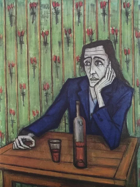 Bernard Buffet Lithographie Certifiée COA Signée Op À Plume Numérotée Au Crayon