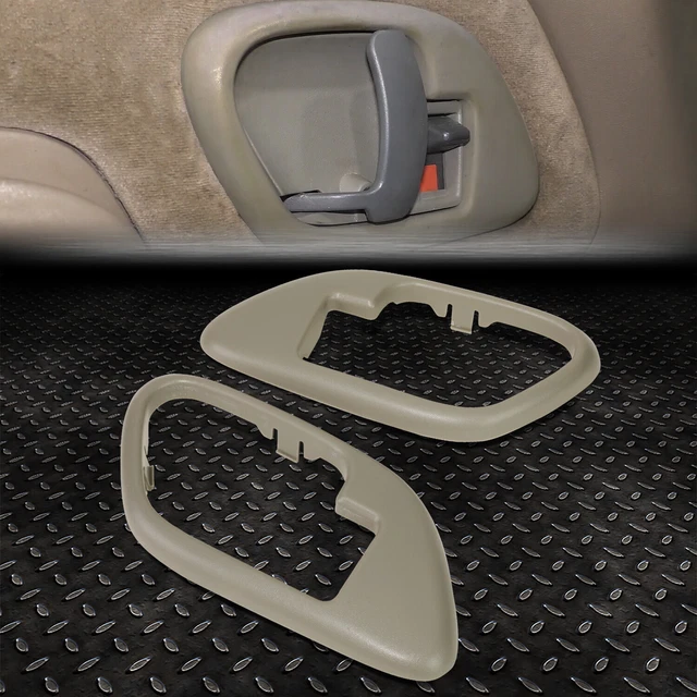 For 95-99 Chevy Gmc C/K Front Left & Right Door Handle Interior Bezels Trim Tan