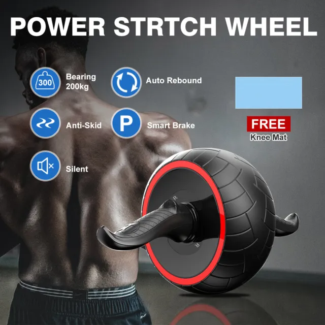 Fitness Ab Roller Wheel Exercises Gym Equipment Training For Workout Abdominal 2