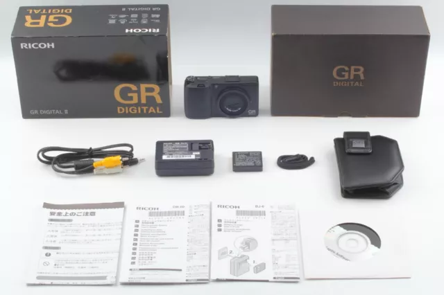【MINT in Box 1016 Shots】 Ricoh GR Digital II 10.1 MP Compact Camera From Japan