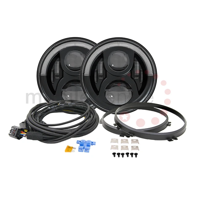 Kit 12 Phares LED Fumés Pour Land Rover Defender 1990-2016 - Feux Avant, Arrière, Clignotants, Antibrouillard - Certifié E - 6