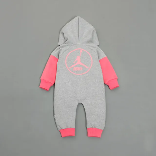Tuta tutina body abiti abiti neonato bambina bambini con cappuccio lana 5