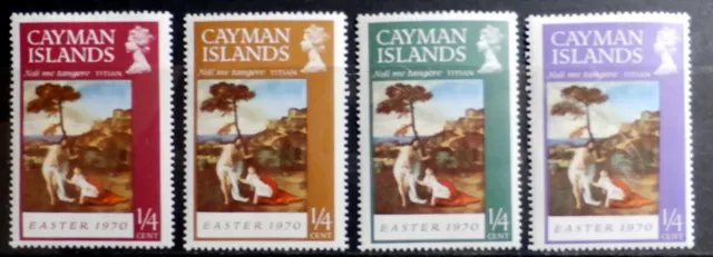 CAYMAN ISLANDS 1970 : Easter scenes, Set of 4