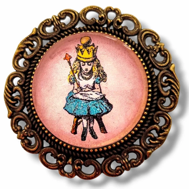 Broche Frida Kahlo Artisanale - Bijou Rétro Et Gothique, Accessoire Mode Unique En Bronze