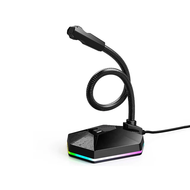 GAMING RGB DESKTOP USB Microphone Voice Recording Speech Recognition