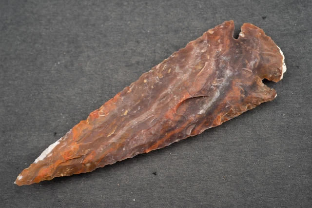 4.6" Flint Spearhead Ohio Collection Spear Point Knife Blade Arrowhead 461